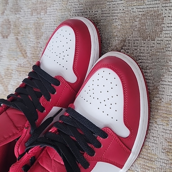 Nike Air Jordan 1 Low Reverse Black Toe size 7 - Picture 7 of 7